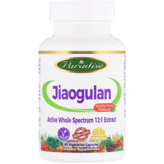 Paradise Herbs, Jiaogulan, 60 Vegetarian Capsules on Productcaster.