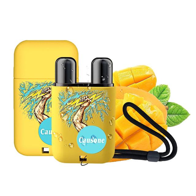 Lamuseland 1pc Nasal Inhaler Essential Oil, Double Holes Mint Nasal Inhaler Stick Energy Bar For Nasal Cleansing Energy Boost Yellow on Productcaster.