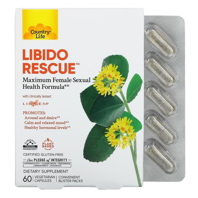 Country Life, Libido Rescue, 60 Vegetarian Capsules on Productcaster.