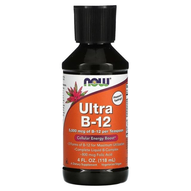 NOW Foods NU Fødevarer, Ultra B-12, 5,000 mcg, 4 fl oz (118 ml) on Productcaster.