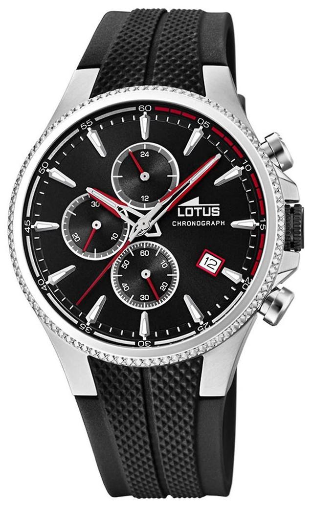 Lotus Men's Quartz Chronograph Watch with Rubber Strap 18621/2 on Productcaster.