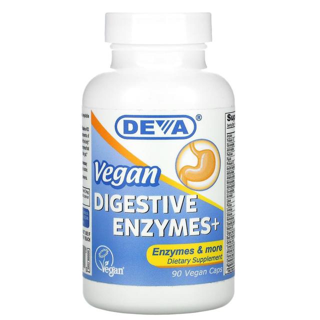 Deva, Vegane Verdauungsenzyme+, 90 vegane Kapseln on Productcaster.