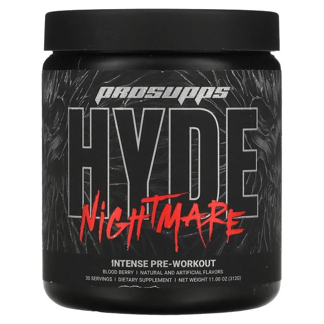 ProSupps, Hyde Nightmare, Pré-treino intenso, Baga de sangue, 11 oz (312 g) on Productcaster.