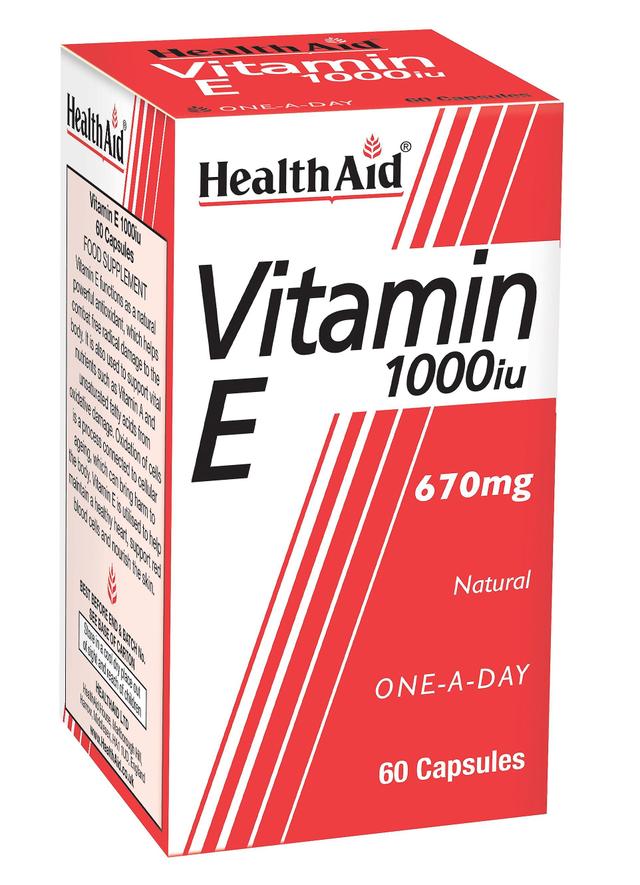 Health aid vitamin e 1000iu 60's on Productcaster.