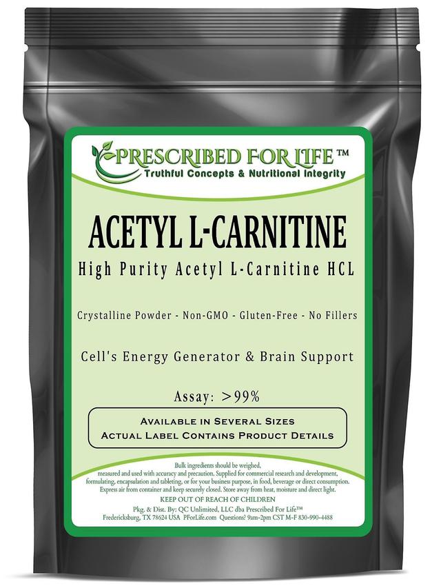 Prescribed For Life Asetyyli karnitiini-asetyyli L-karnitiini HCL jauhe (asetyyli l-karnitiini HCL) 4 oz (113 g) on Productcaster.