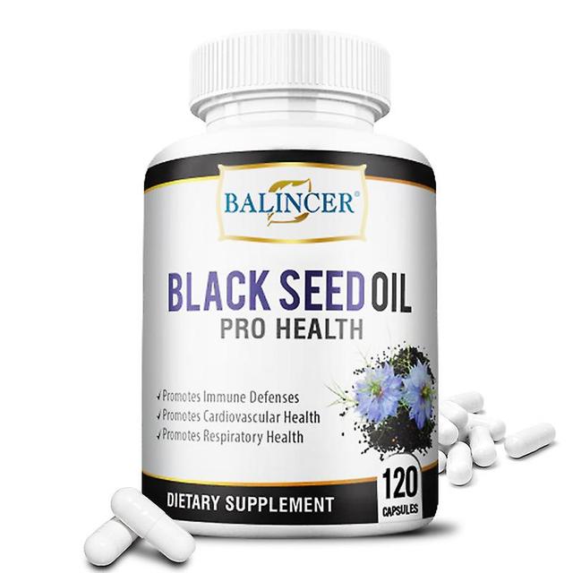 Vorallme Balincer Black Seed Oil Capsules Regulate Respiratory And Lung Discomfort, Relieve Allergy Symptoms, Improve Immunity 120 count-1 bottle on Productcaster.