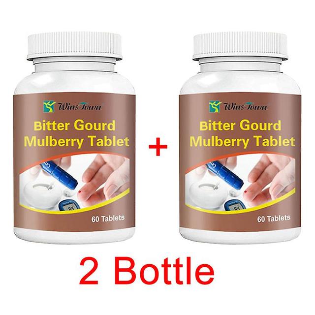 Vorallme 2 Bottle 120 Pills Bitter Gourd Mulberry Tablet Helps Reduce Blood Sugar Promote Blood Circulation Improve Pancreatic Function on Productcaster.