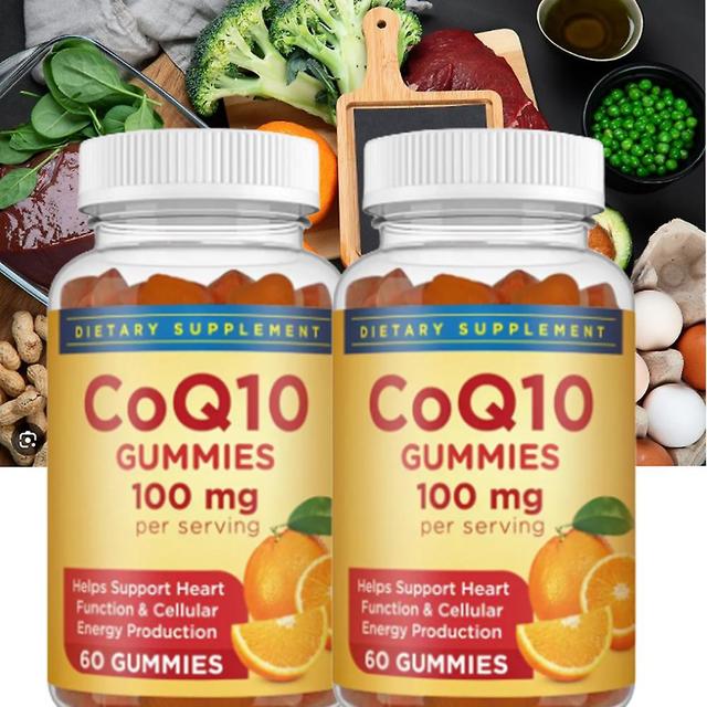 1-stuks Q10 Gummies Co-enzymen | Q10 Ubiquinon kauwbare snoepjes - Ondersteuning van de gezondheid van het hart en boost cellulaire energie 2PCS on Productcaster.