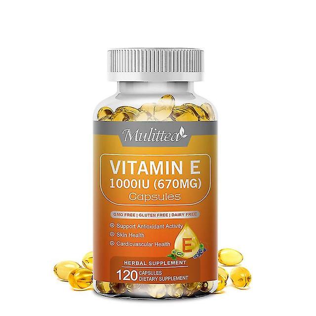 Guoguo Vitamin E 1000 Iu Antioxidant Supplements Nourishing And Anti-aging Properties For Skin Hair Nails And Face Health Immune Health 120pills on Productcaster.