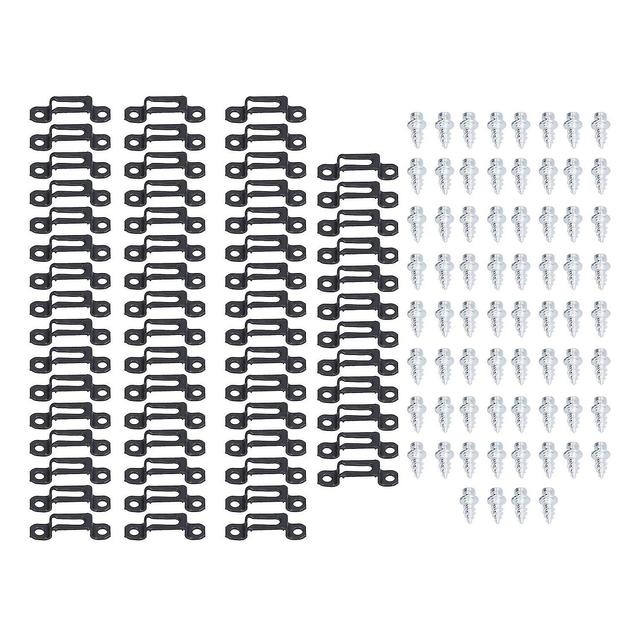 60 Set 2in 1 Furniture Concealed Connector Slide Buckle Fastener For Cabinet Wardrobe Combination Ac on Productcaster.