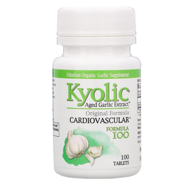 Kyolic, Extrato de alho envelhecido, Cardiovascular, Fórmula 100, 100 comprimidos on Productcaster.