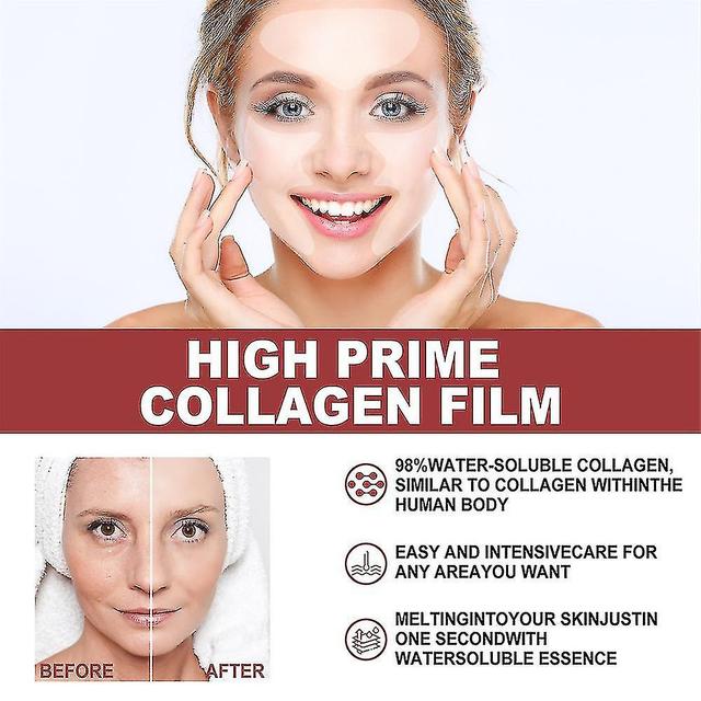 30pcs Highprime Collagen Film, Soluble Collagen Supplement Film, Hydrolysed Collagen Skin Protection For Firm Skin Anti Wrinkle on Productcaster.