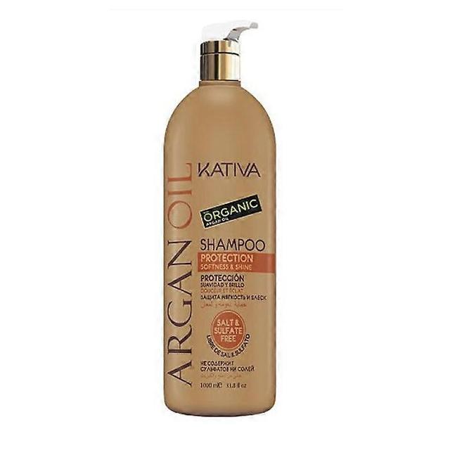 Luxurious kativa argan oil shampoo for protection, softness & shine 1000ml on Productcaster.