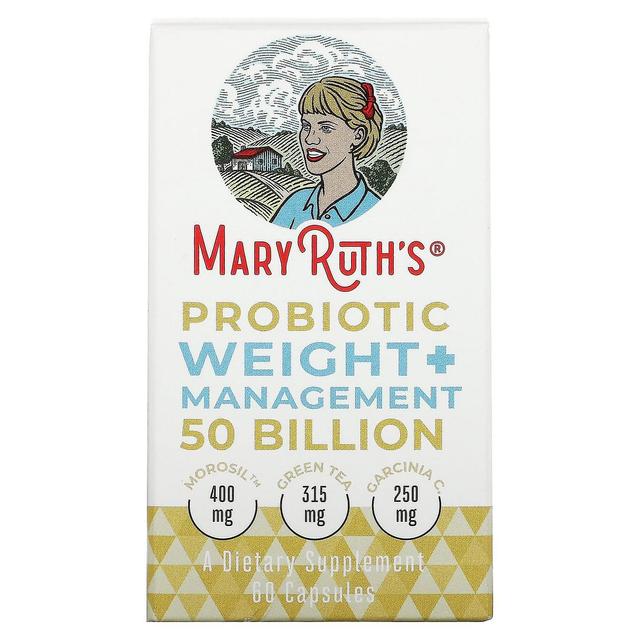 MaryRuth Organics, Probiotic Weight+ Management, 50 Billion, 60 Capsules on Productcaster.