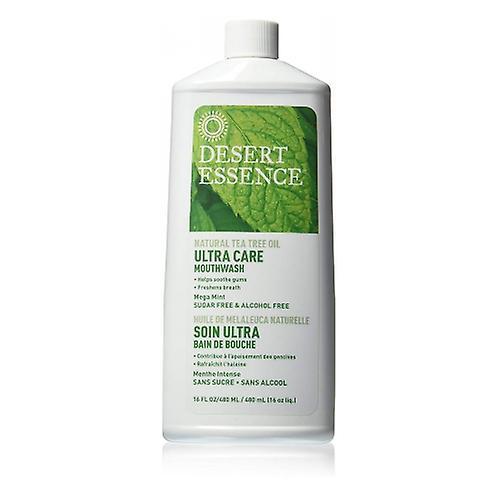 Desert Essence Tea Tree Oil Ultracare Mouth Wash, Mega Mint, 16 oz (Pack of 1) on Productcaster.