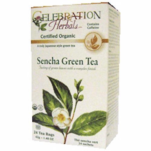 Celebration Herbals Organic Sencha Green Tea, 24 Bolsas (Pack de 1) on Productcaster.