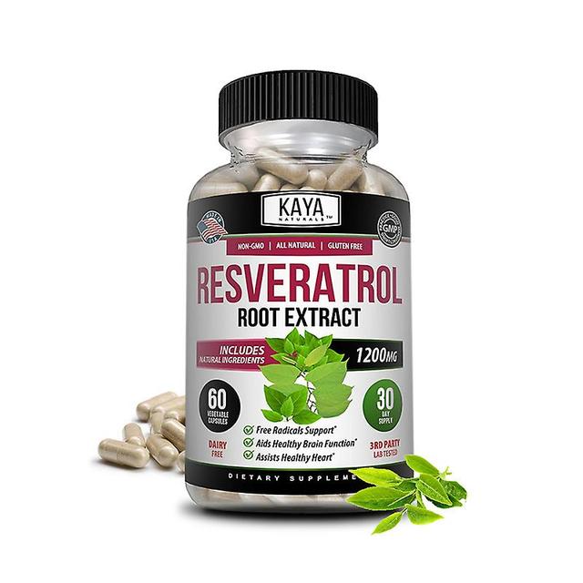 Vorallme Resveratrol Capsules - Heart Health Antiaging Antioxidant Brain Support Aids Blood Pressure - Promotes Cardiovascular Support 60 count--1 ... on Productcaster.