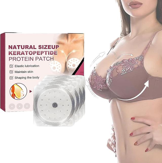 Patch de protéine kératophapeptide de taille naturelle, seins élargis et fermes, prévenir l’affaissement des seins, patch d’amélioration mammaire 4pcs on Productcaster.