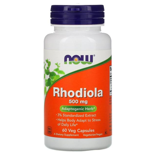 Now Foods, Rhodiola, 500 mg, 60 Veg Capsules on Productcaster.