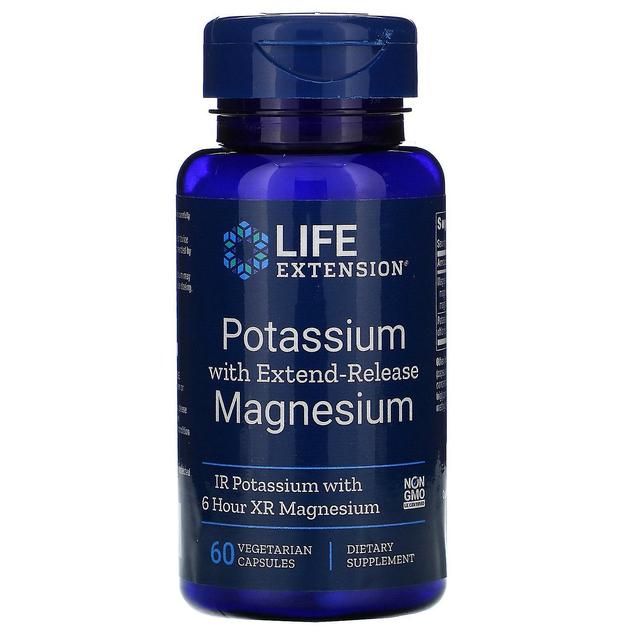 Life Extension, Potassium with Extend-Release Magnesium, 60 Vegetarian Capsules on Productcaster.