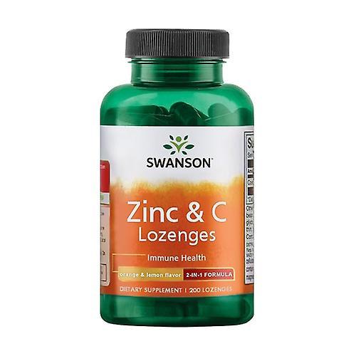 Swanson Zinc & C Lozenges Orange & Lemon Flavor 200 tablets (Orange - Lemon) on Productcaster.