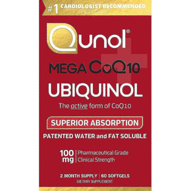 Qunol mega coq10 ubiquinol softgels, 100 mg, 60 ea on Productcaster.