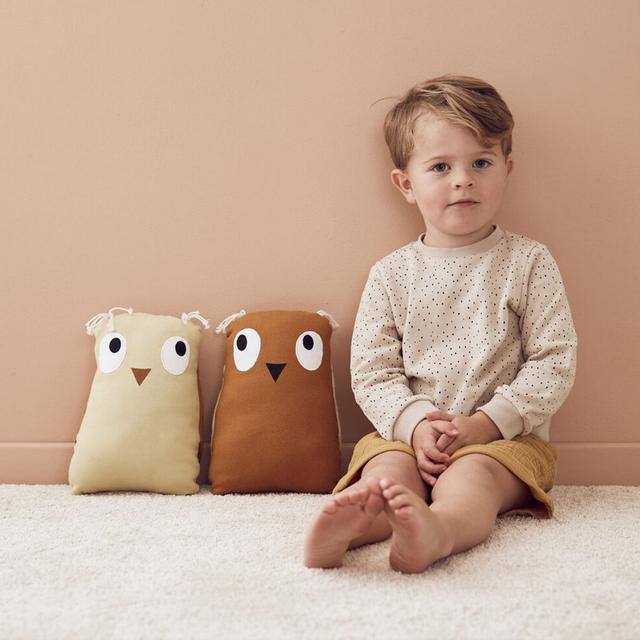 Peluche hibou - Kids Concept - Coton - Idée cadeau naissance - Les Petits Raffineurs on Productcaster.