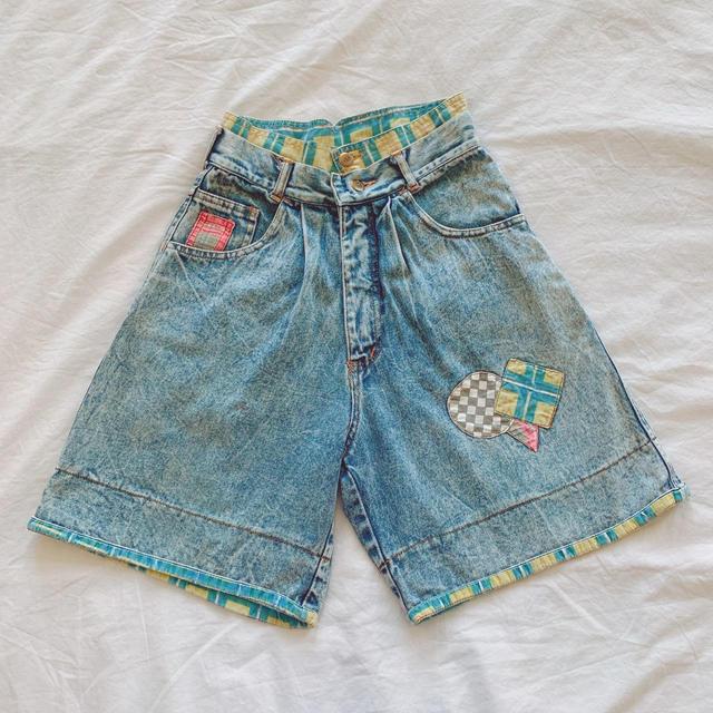 Vintage Women's Shorts - Blue - S on Productcaster.