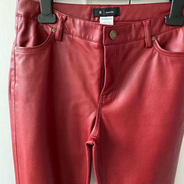 La Redoute Women's Skinny Trousers - Burgundy - UK 8 on Productcaster.