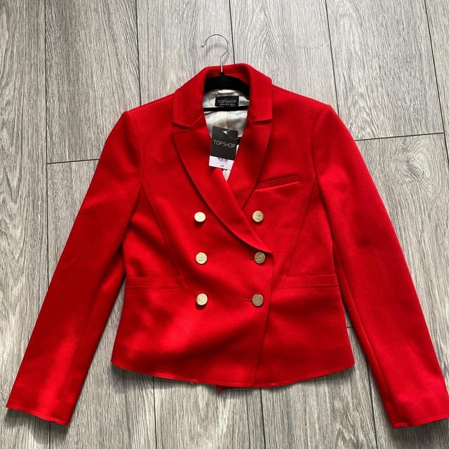 Topshop Women's Jacket - Red - UK 8 on Productcaster.