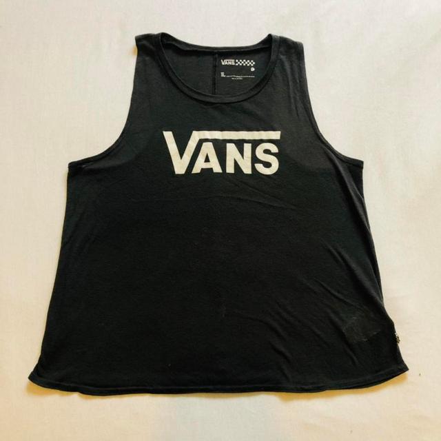 Vans Women's T-shirt - Black - L on Productcaster.