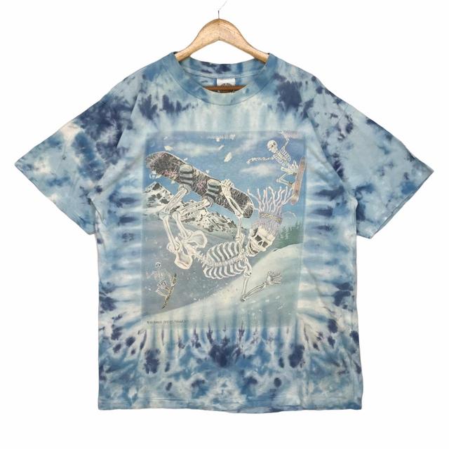 Men's T-shirt - Blue - XL on Productcaster.