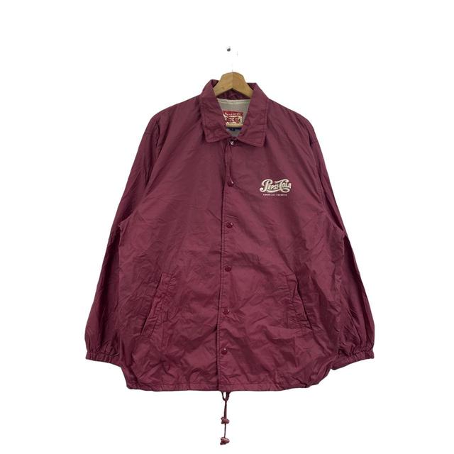 Men's Coat - Burgundy - L on Productcaster.