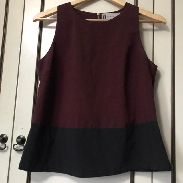 Topshop Women's Vest - Burgundy - 10 on Productcaster.