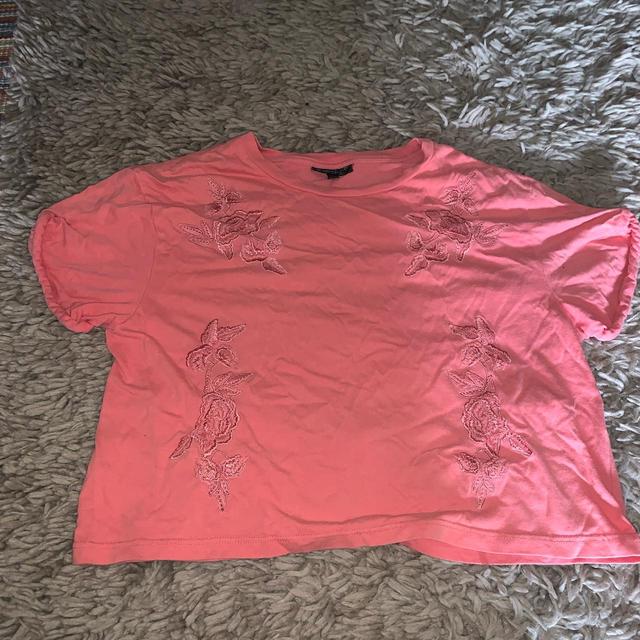 Topshop Women's T-shirt - Pink - 10 on Productcaster.