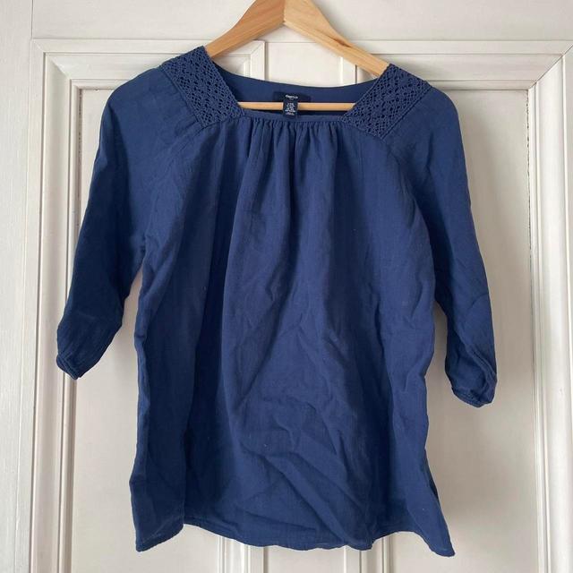 Gap Women's Blouse - Blue - 8 on Productcaster.