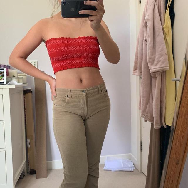 Urban Outfitters Women's Crop top - Red - S on Productcaster.