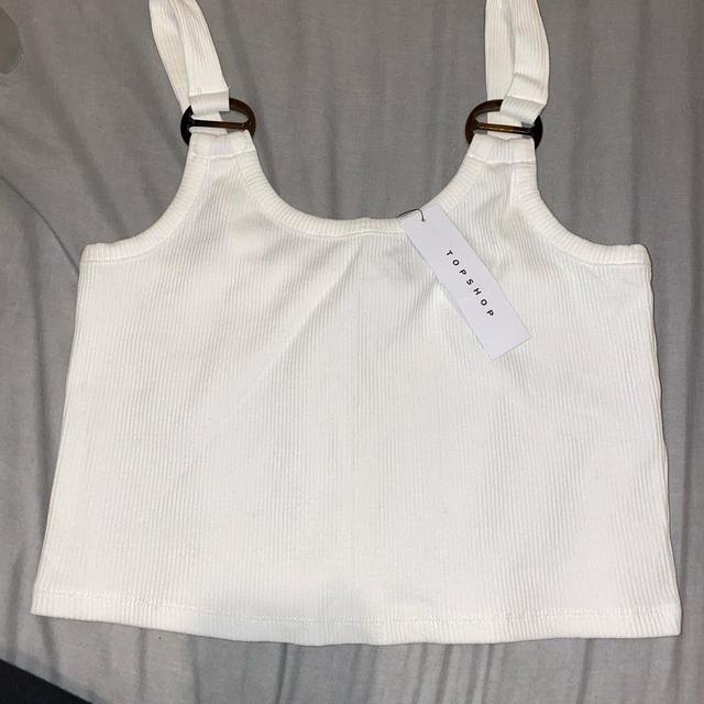 Topshop Women's Crop top - White - 14 on Productcaster.