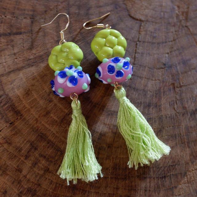 Women's Earrings - Green on Productcaster.