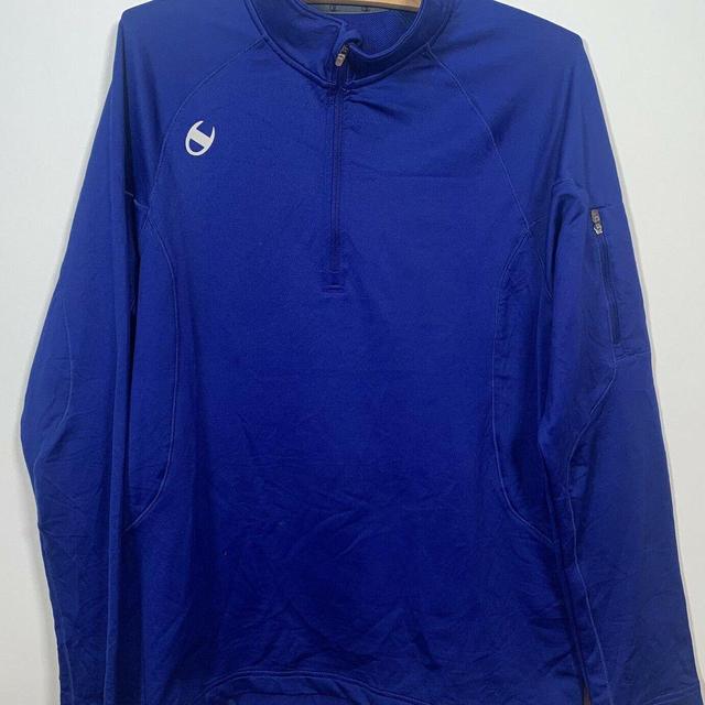 Champion Men's Jacket - Blue - S on Productcaster.