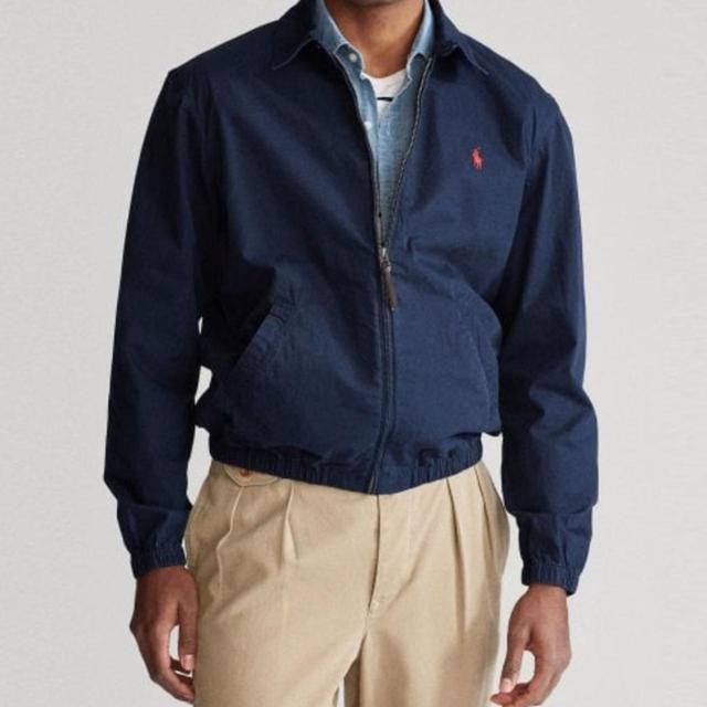 Polo Ralph Lauren Men's Bomber Jacket - Navy/Black - L on Productcaster.