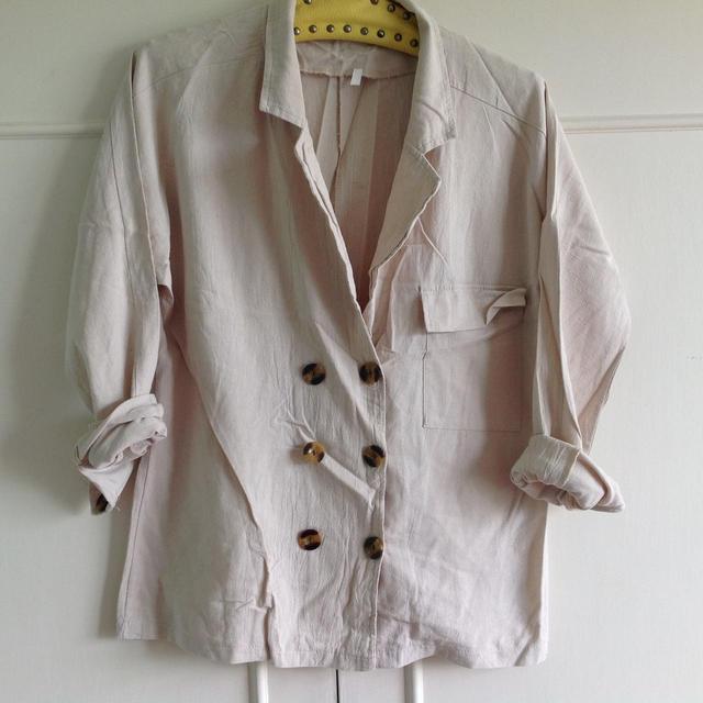 Women's Shacket Jacket - Cream - M on Productcaster.