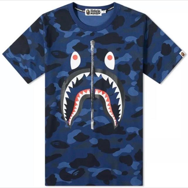 BAPE Men's T-shirt - Blue - L on Productcaster.