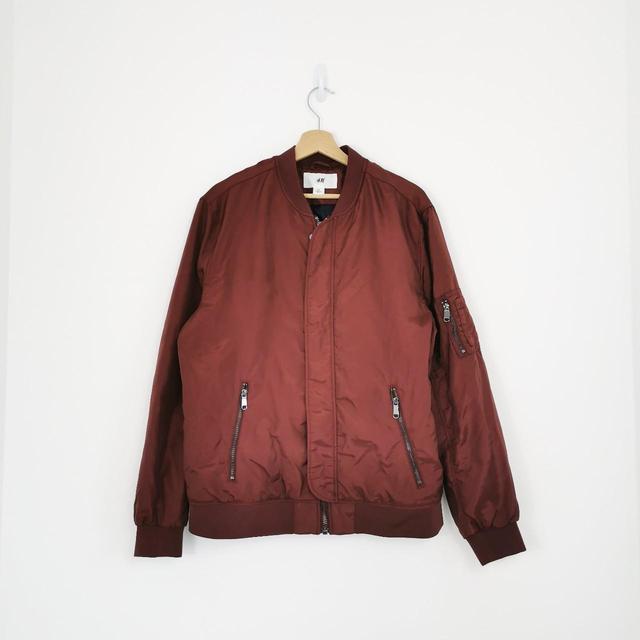 H&M Men's Jacket - Burgundy - L on Productcaster.