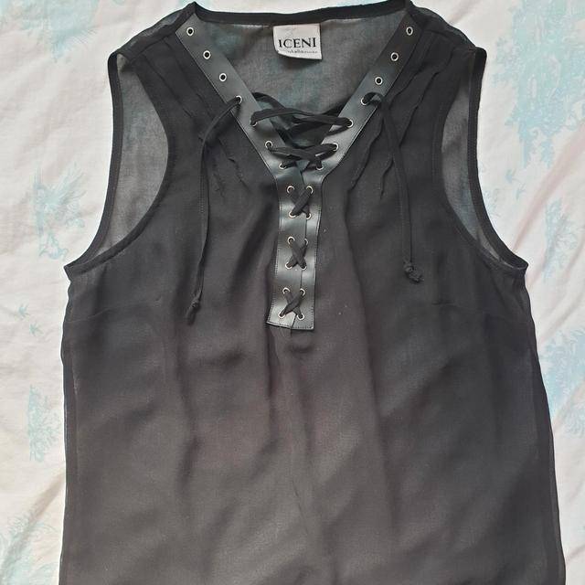 Preloved Women's Vest - Black - S on Productcaster.