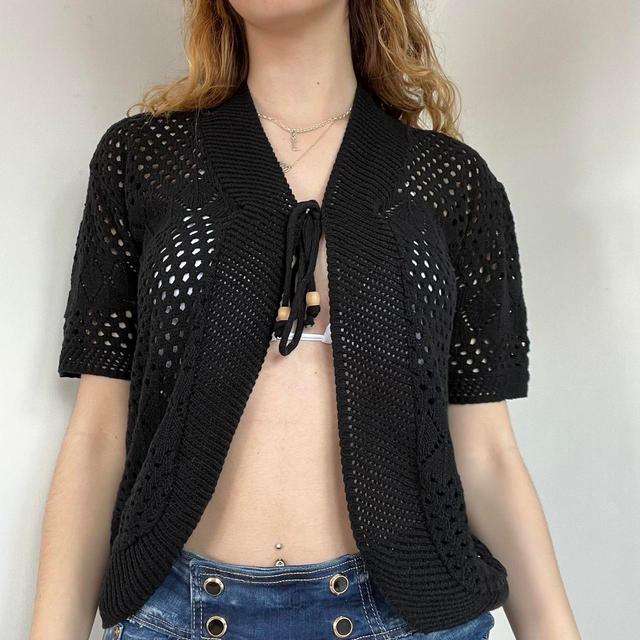 Vintage Women's Cardigan - Black - M on Productcaster.