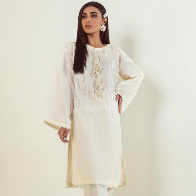 Sana Safinaz Women's Dress - White - XS on Productcaster.