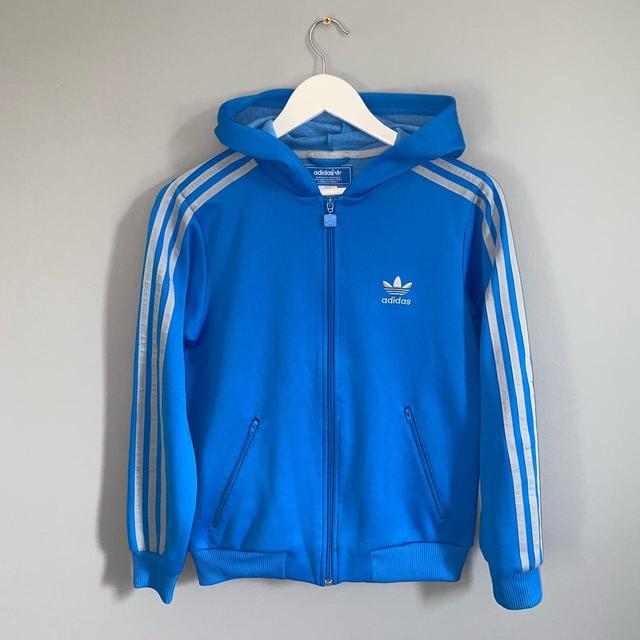 Adidas Kids' Hoodie - Blue on Productcaster.