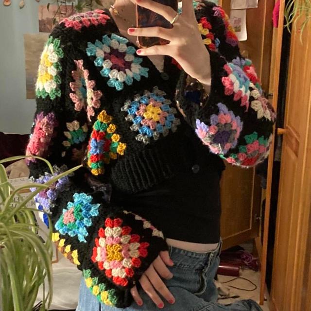 Handmade Women's Cardigan - Multi - 10 on Productcaster.