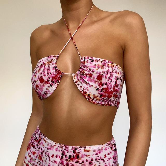 Handmade Women's Crop top - Pink - S on Productcaster.